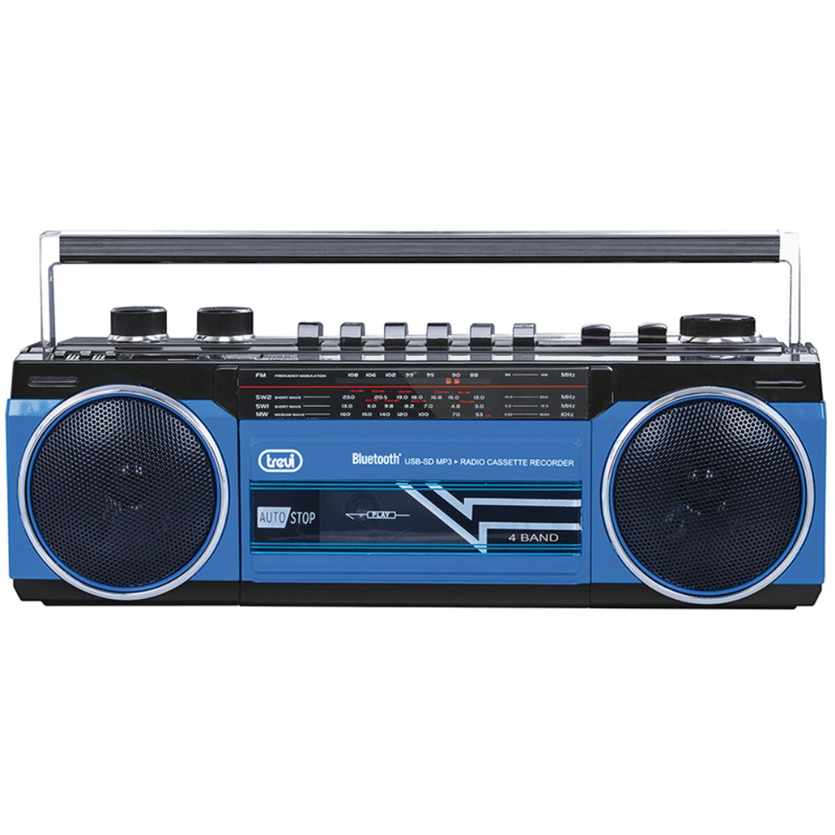 Radio Portatile Bluetooth Trevi RR 501 BT Azzurro Nero/Blu 2 S5625419_0