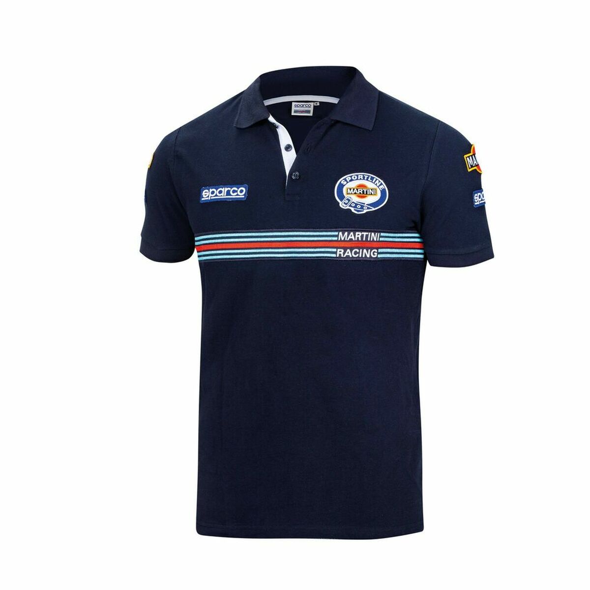 Polo a Maniche Corte Sparco Martini Racing XL Blu Marino 2 S3721279_0