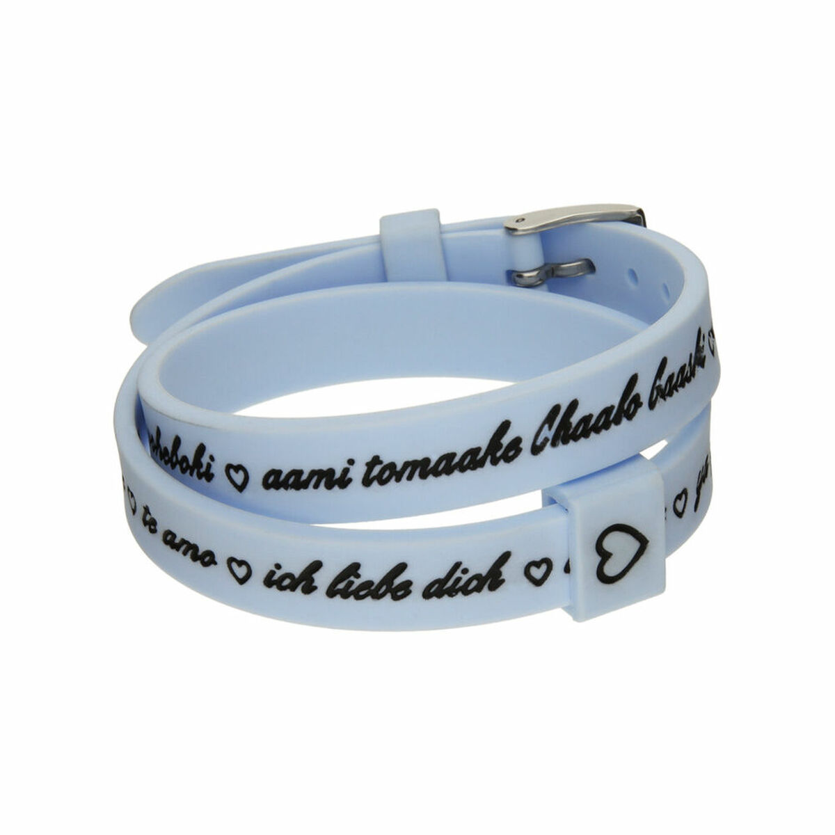 Bracciale Donna il mezzometro I LOVE YOU SILVER - BRACCIALE IN SILICONE/SILICONE BRACELET 2 S7214430_0