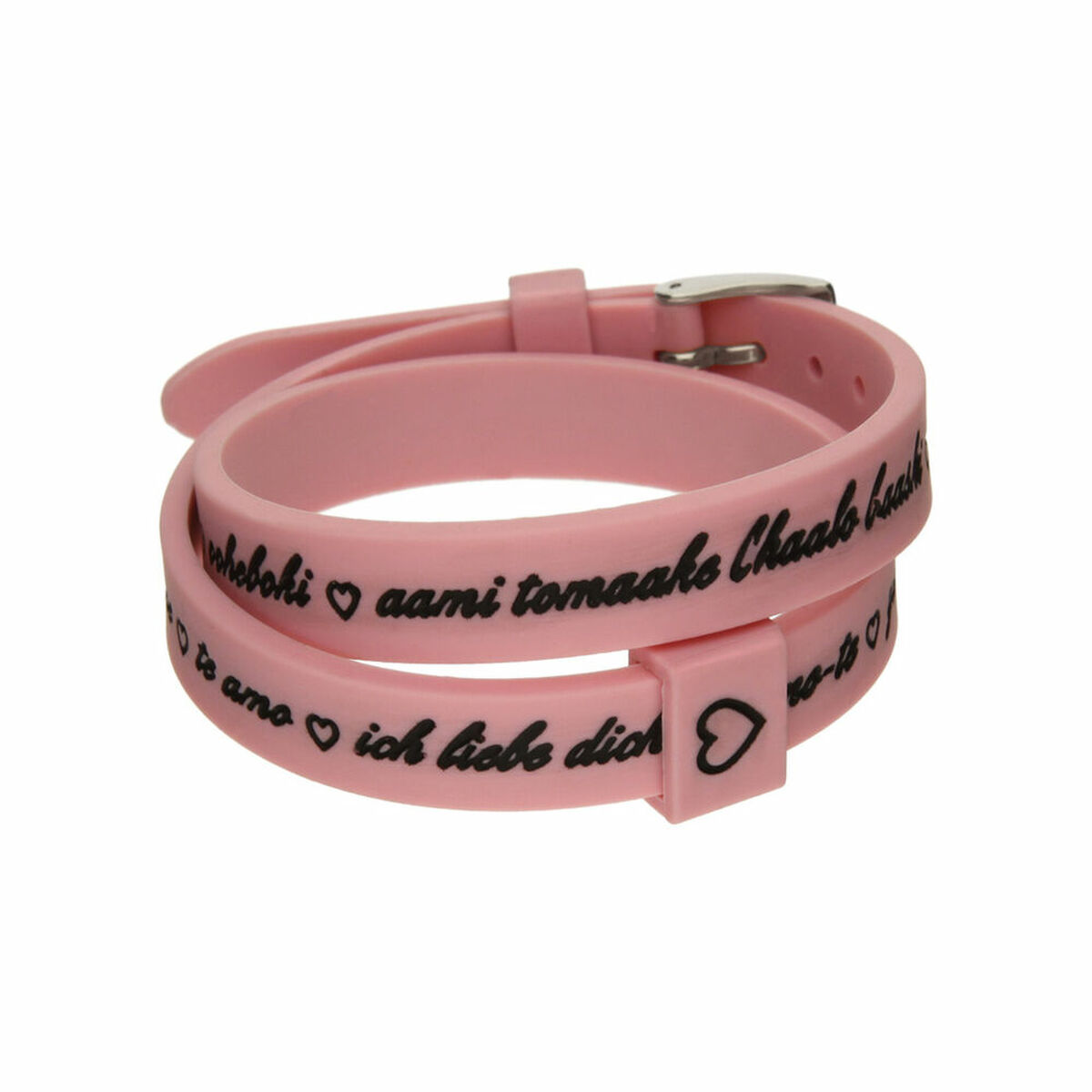 Bracciale Donna il mezzometro I LOVE YOU SILVER - BRACCIALE IN SILICONE/SILICONE BRACELET 2 S7214436_0