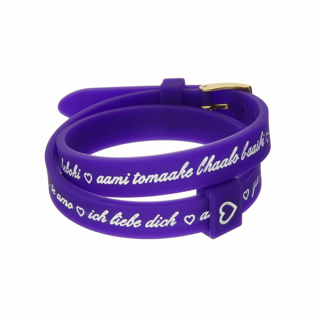 Bracciale Donna il mezzometro I LOVE YOU GOLD - BRACCIALE IN SILICONE/SILICONE BRACELET 2 S7214441_0