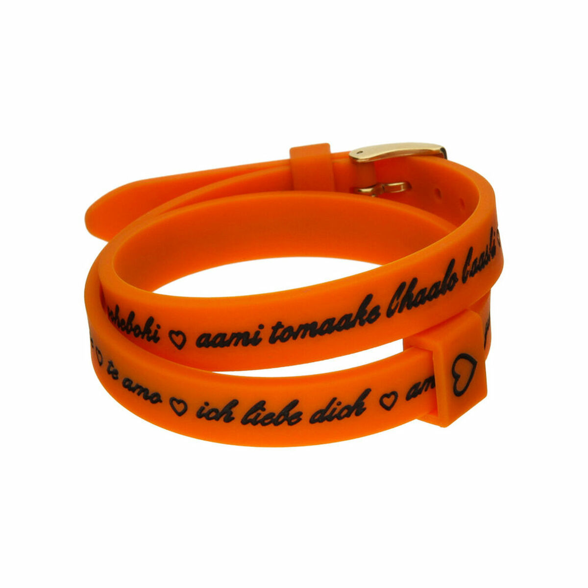 Bracciale Donna il mezzometro I LOVE YOU GOLD - BRACCIALE IN SILICONE/SILICONE BRACELET 2 S7214444_0