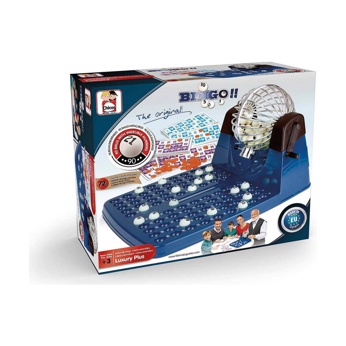 Bingo Automatico Chicos Deluxe 30 x 42 x 23 cm 72 Cartoncini 2 S2423620_0