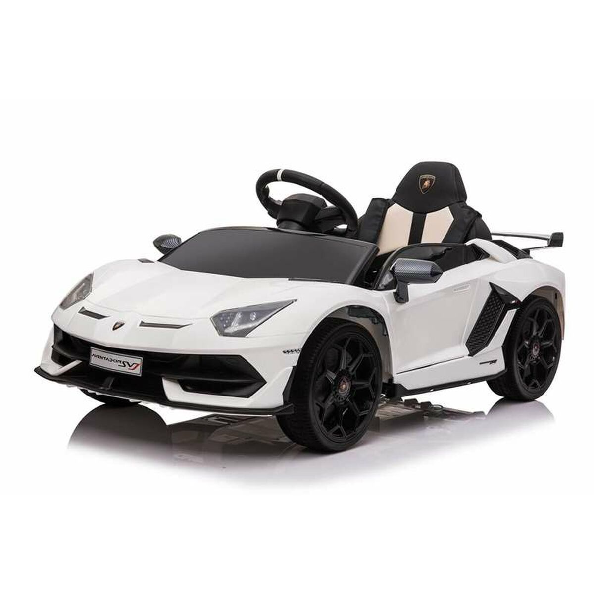 Macchina Elettrica per Bambini Injusa Aventador Svj Bianco 2 S2425497_0