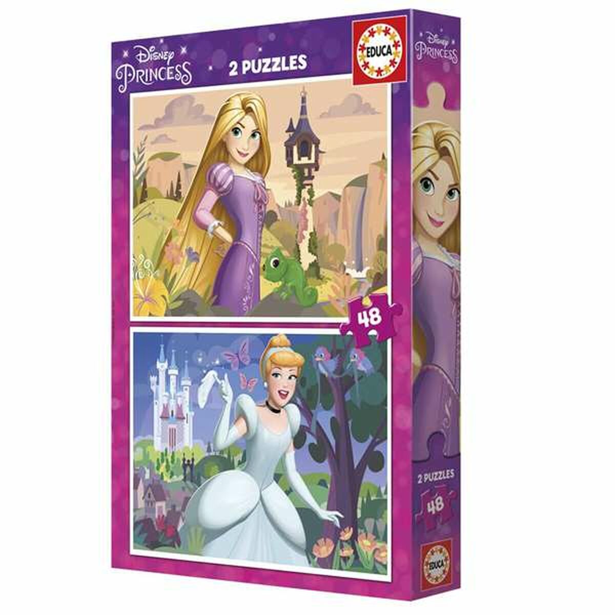 Set di 2 Puzzle Disney Princess Cinderella and Rapunzel 48 Pezzi 3 S2436223_1