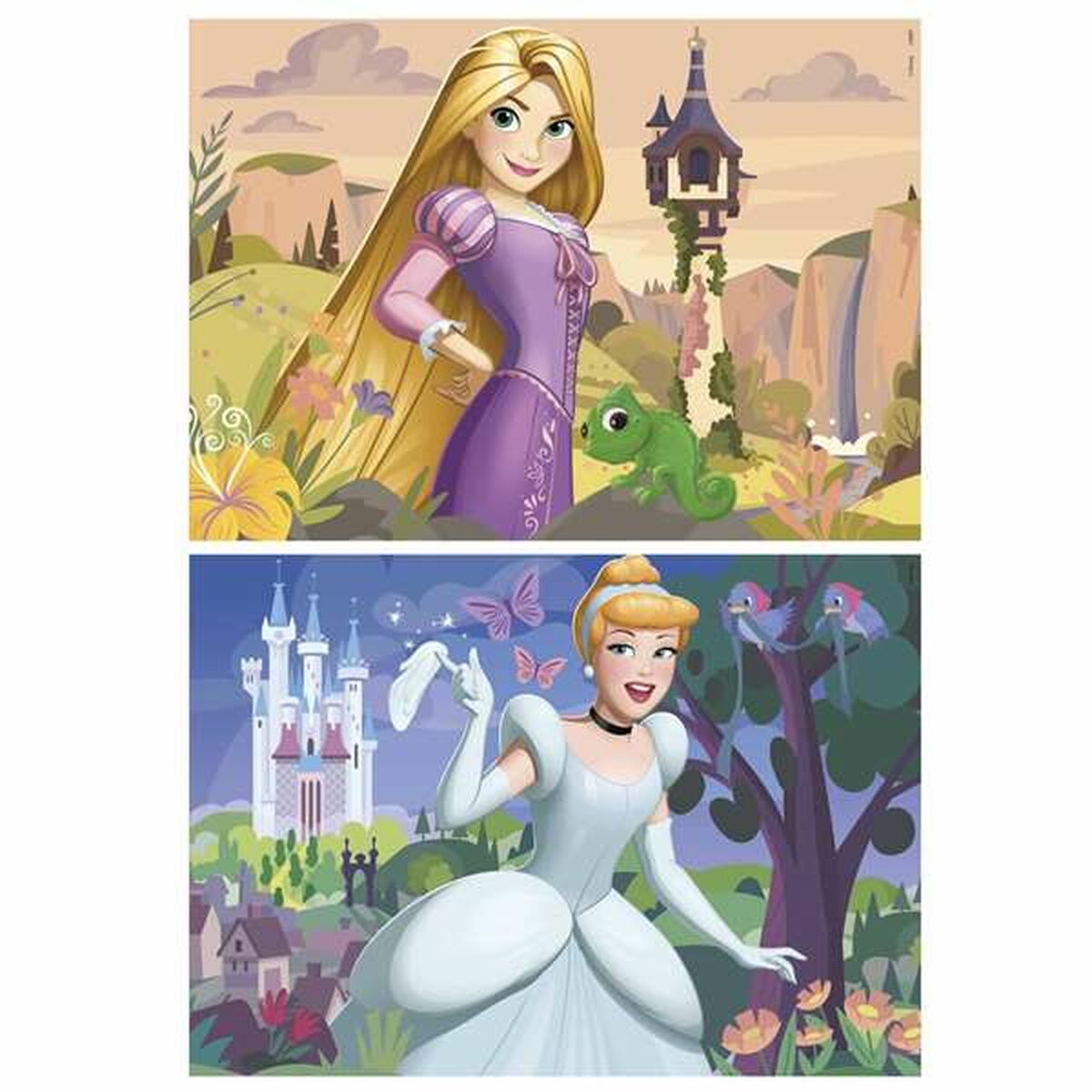 Set di 2 Puzzle Disney Princess Cinderella and Rapunzel 48 Pezzi 4 S2436223_2