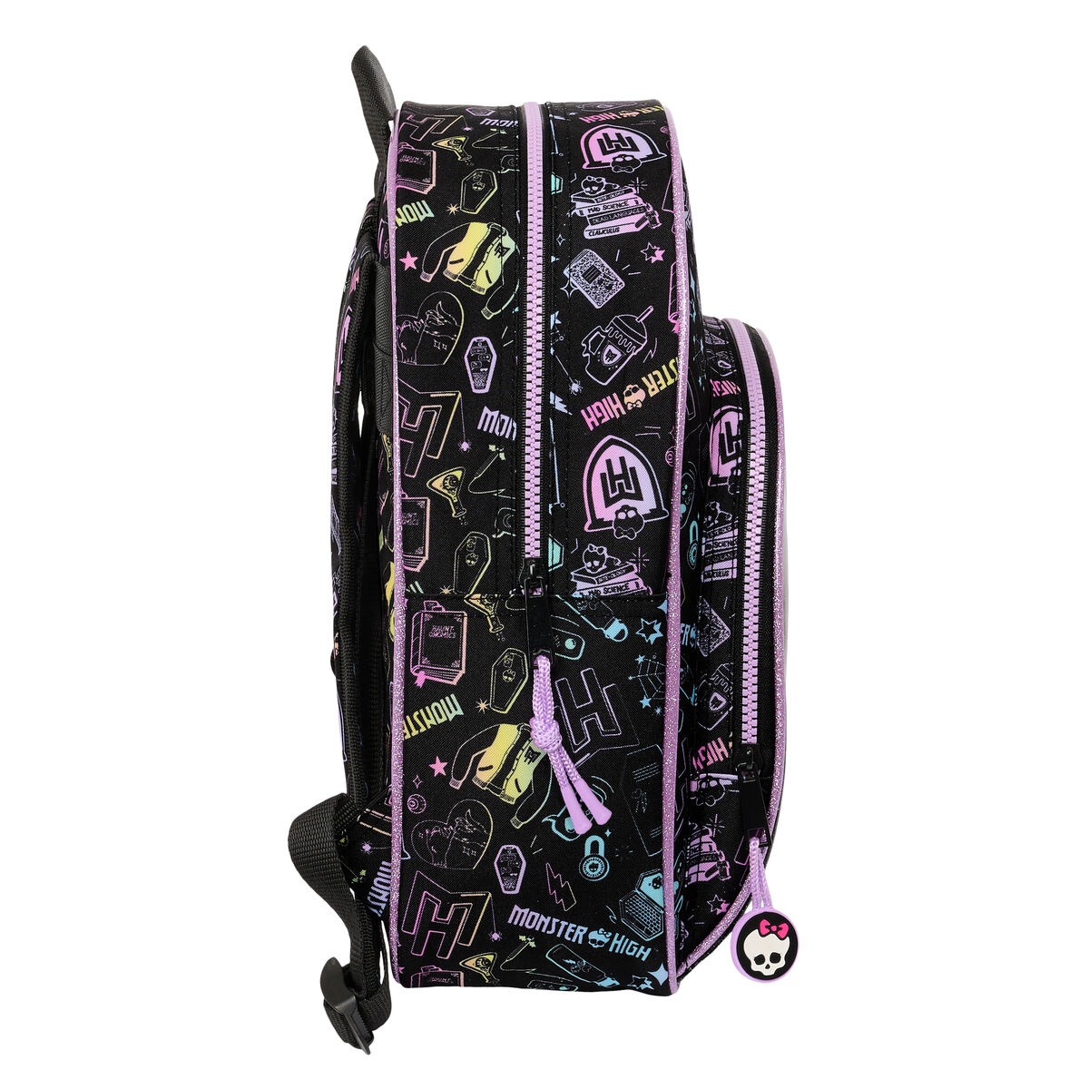 Zaino per Bambini Monster High Nero 28 x 34 x 10 cm 3 S4309456_1