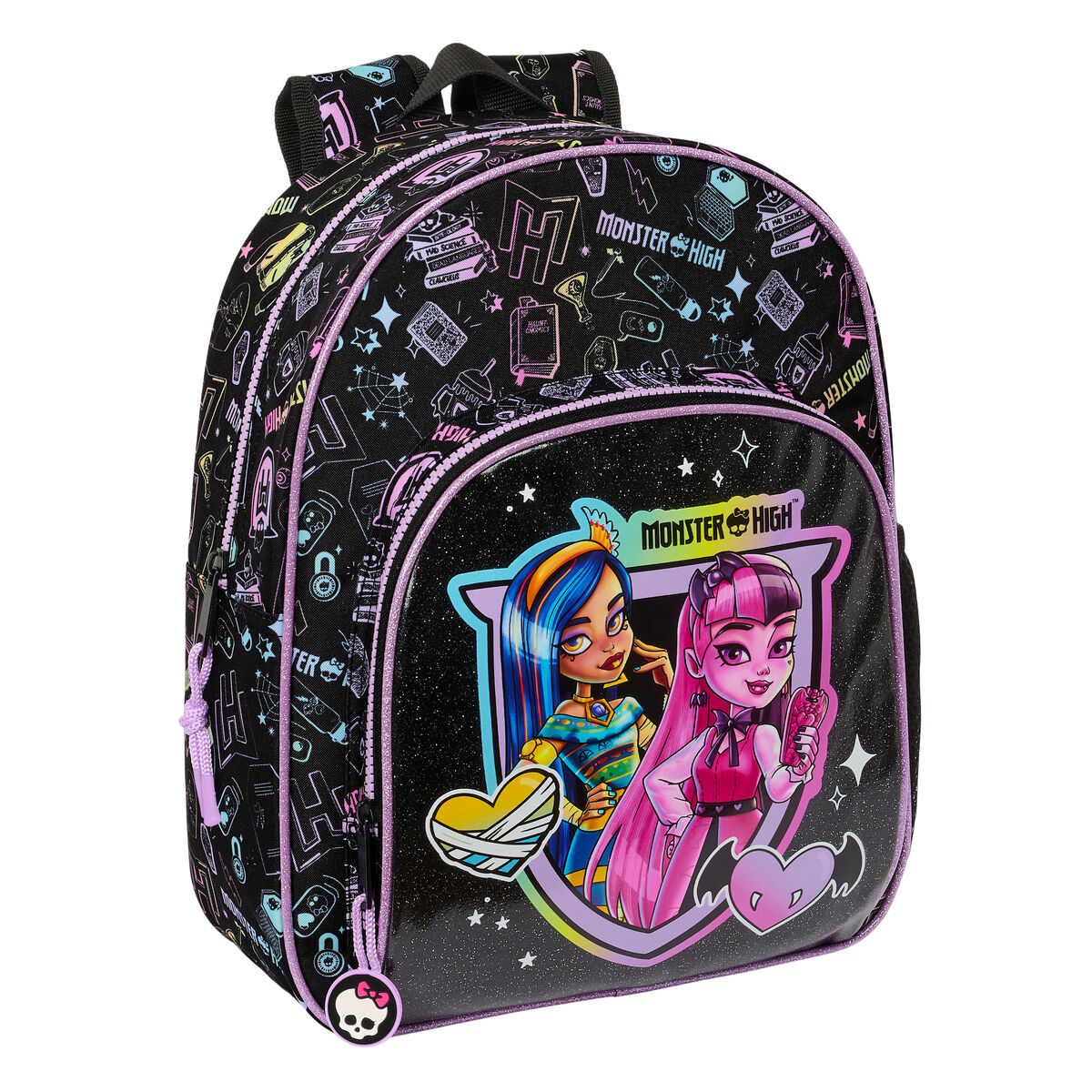 Zaino per Bambini Monster High Nero 28 x 34 x 10 cm 2 S4309456_0