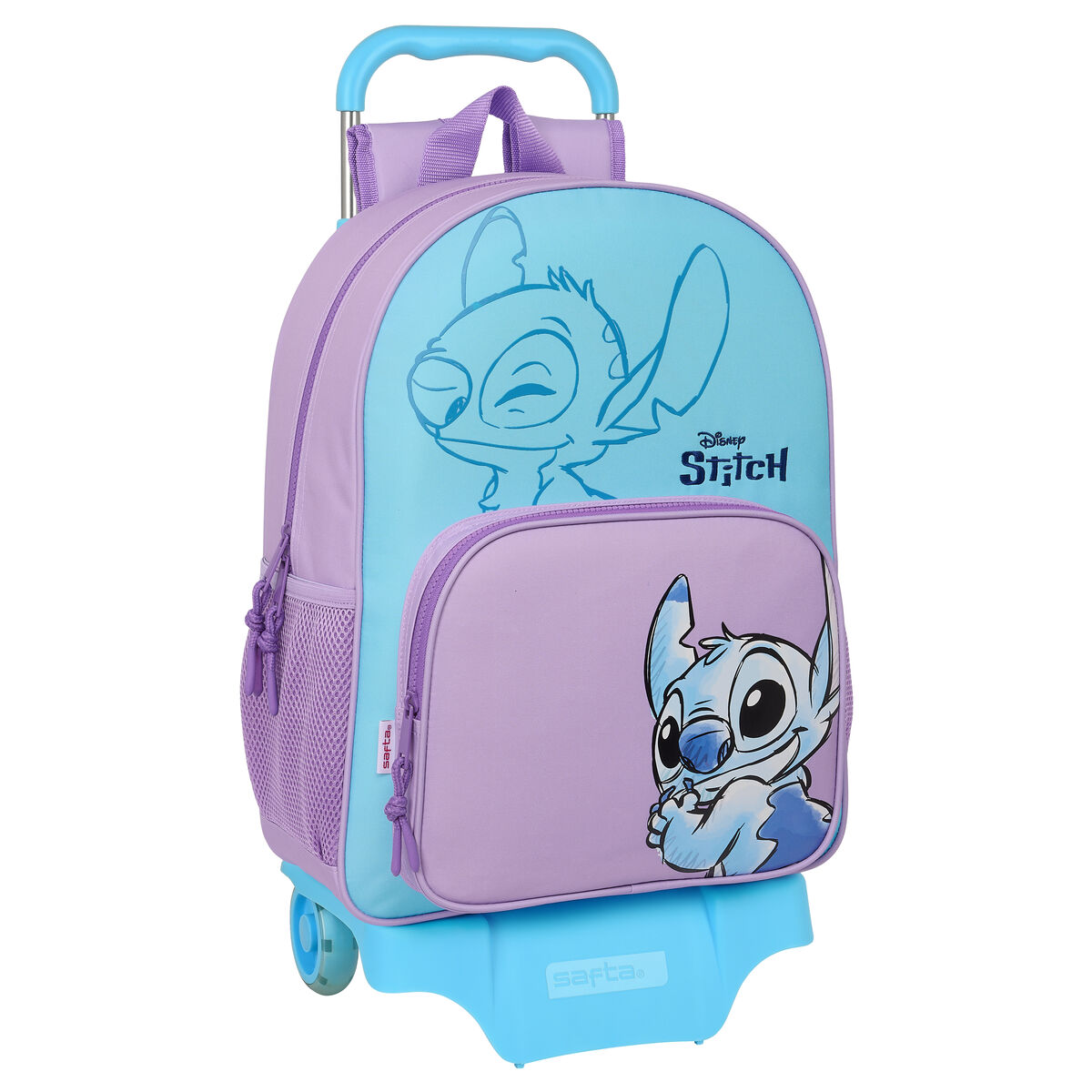 Trolley per la Scuola Stitch Sweet Azzurro Lilla 33 x 42 x 14 cm 2 S4310665_0