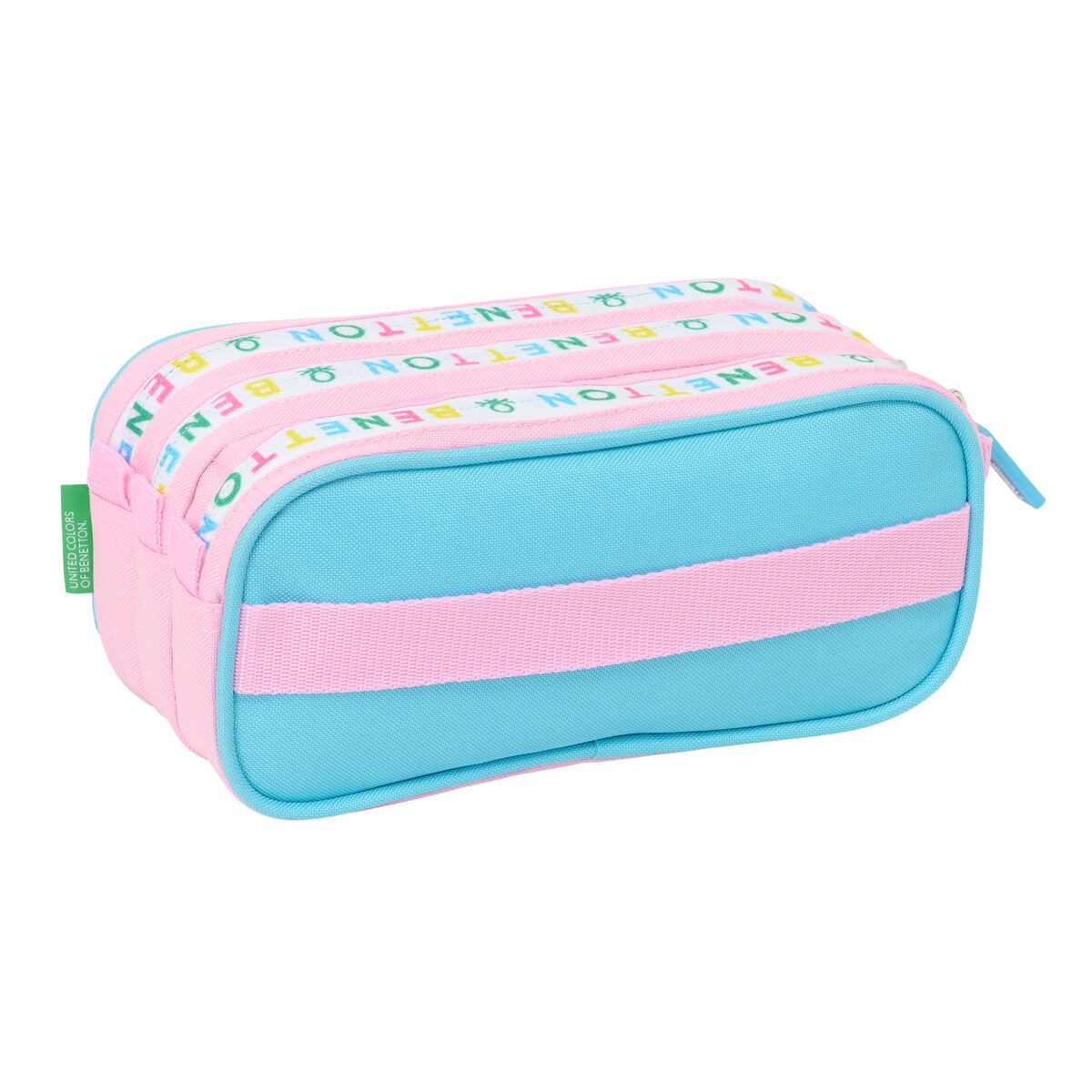 Portaoggetti Triplo Benetton Unique Rosa Turchese 21,5 x 10 x 8 cm 3 S4312122_1