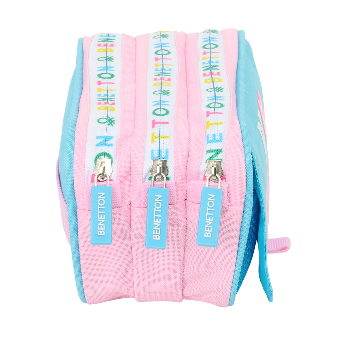 Portaoggetti Triplo Benetton Unique Rosa Turchese 21,5 x 10 x 8 cm 4 S4312122_2