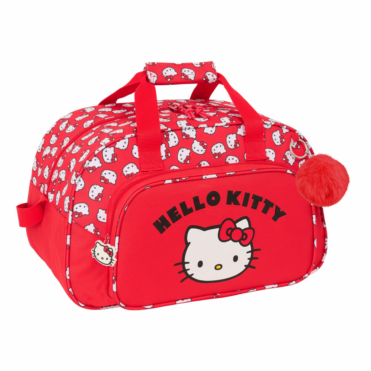 Borsa da Palestra Hello Kitty Iconic Bianco Rosso 40 x 24 x 23 cm 2 S4311507_0