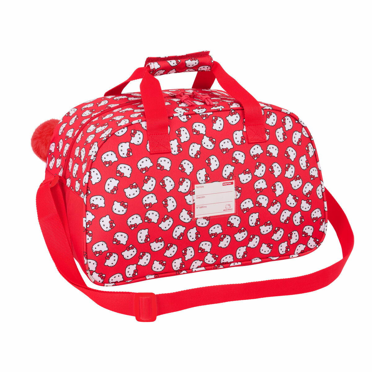 Borsa da Palestra Hello Kitty Iconic Bianco Rosso 40 x 24 x 23 cm 3 S4311507_1