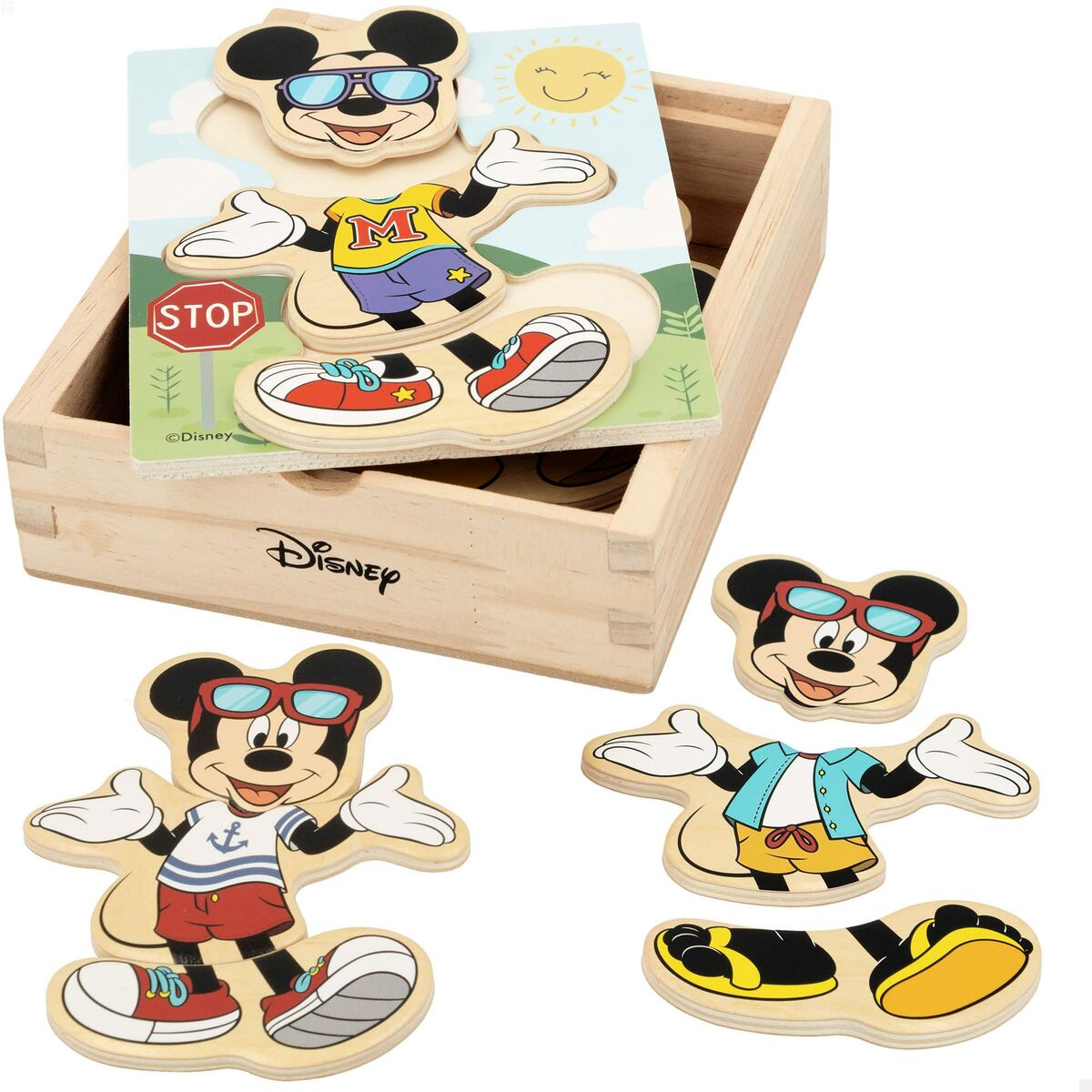 Puzzle di Legno per Bambini Disney Legno (19 pcs) 3 S8903531_1