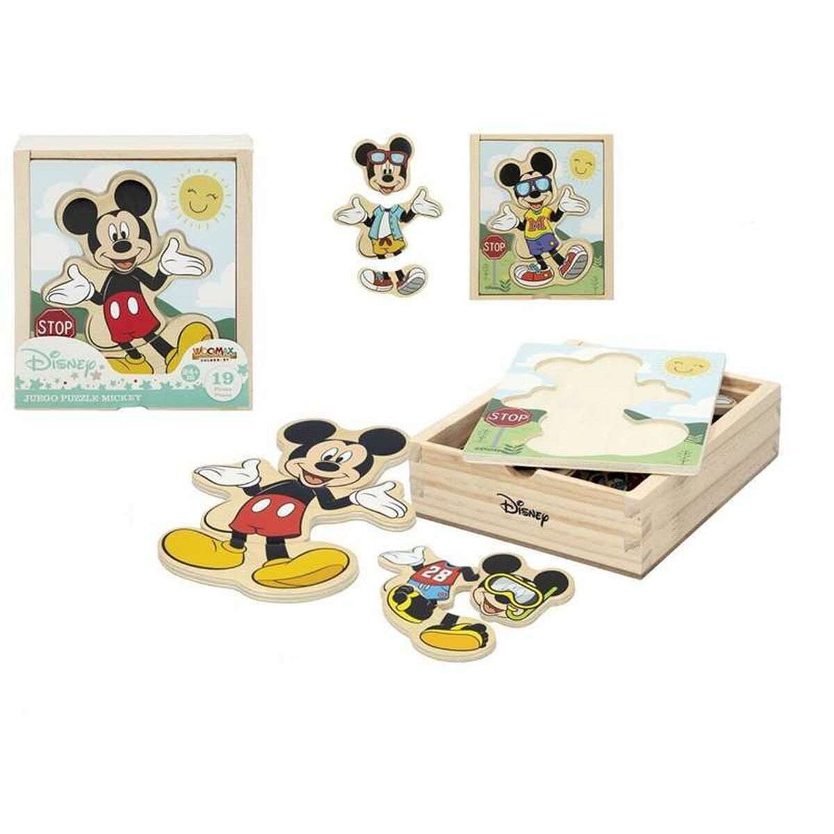 Puzzle di Legno per Bambini Disney Legno (19 pcs) 2 S8903531_0