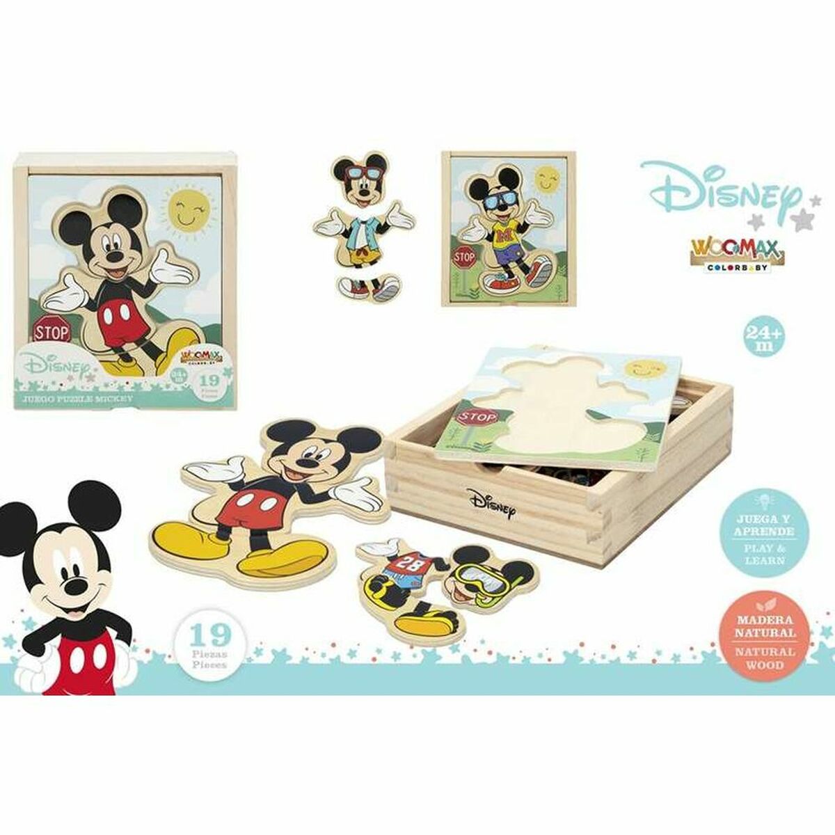 Puzzle di Legno per Bambini Disney Legno (19 pcs) 4 S8903531_2