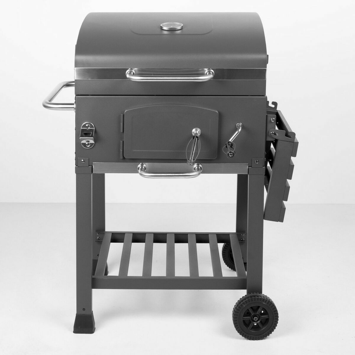 Barbecue a Carbone con Coperchio e Ruote Aktive 102 x 65 x 104 cm 4 S2455423_2