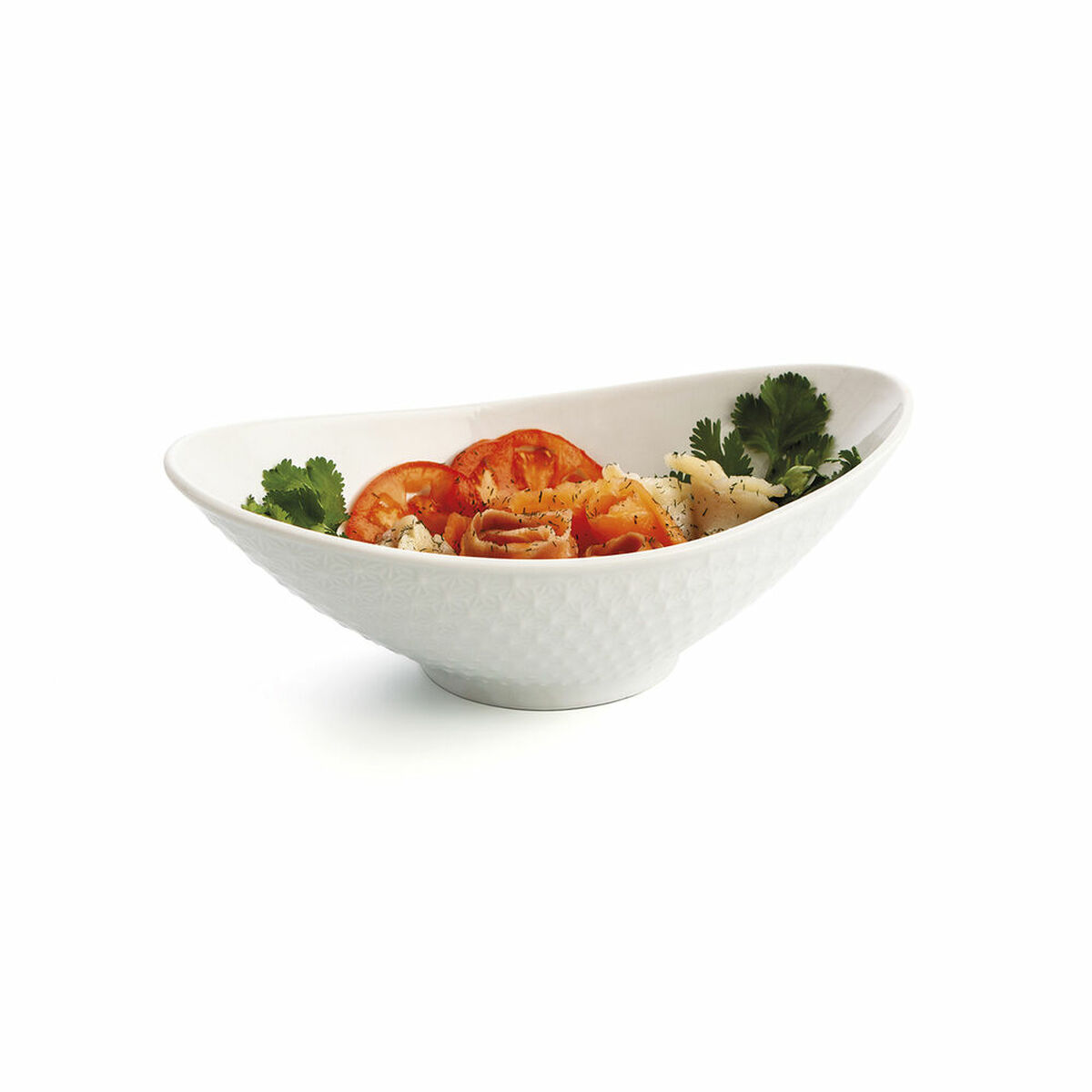 Teglia da Cucina Quid Gastro Ovale Ceramica Bianco (21,5 x 12,5 x 7 cm) (6 Unità) 3 S2705401_1