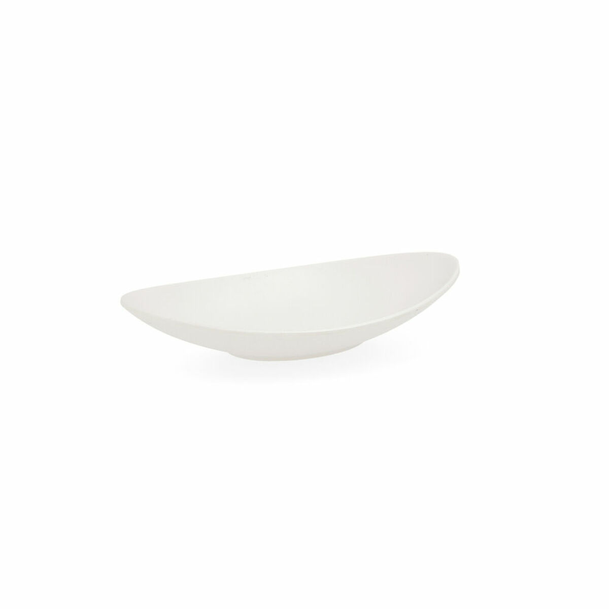 Piatto Fondo Quid Select Ovale Bianco Plastica 18 x 10,5 x 3 cm (12 Unità) 3 S2705567_1