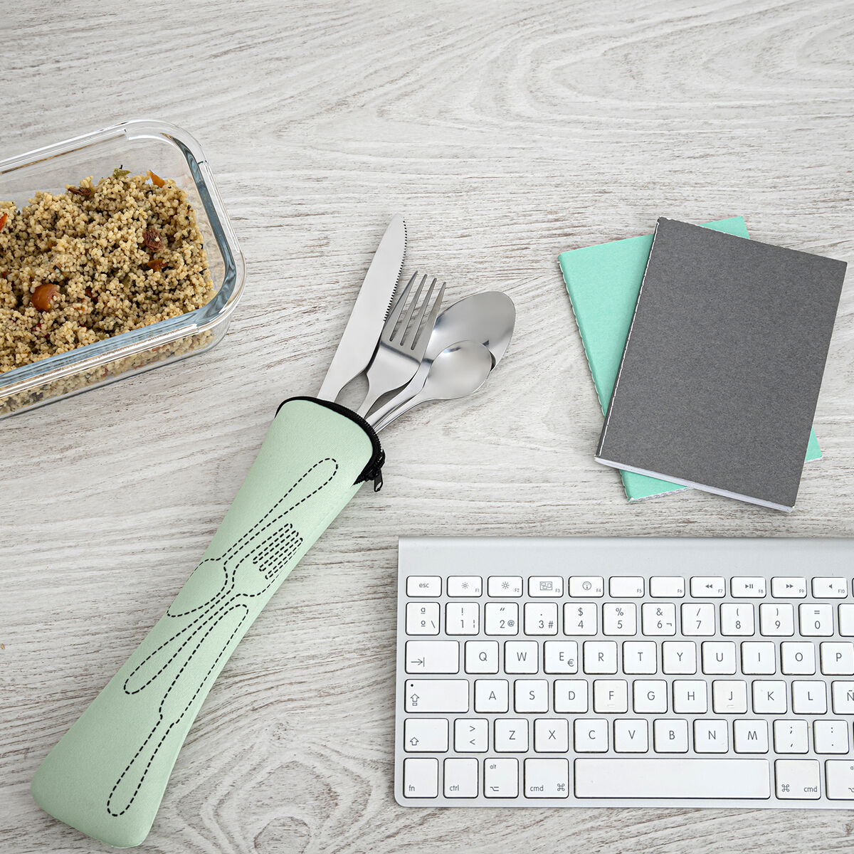 Set di Posate Quid Verde 5 Pezzi Metallo 3 S2706344_1