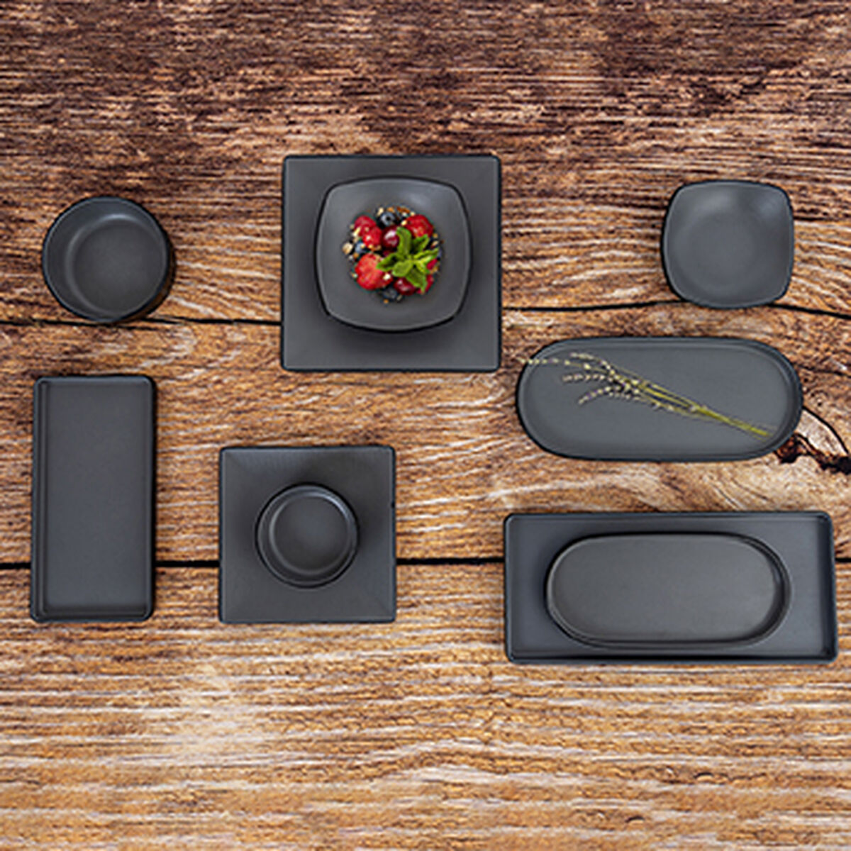 Ciotola per Aperitivi Bidasoa Gio Grigio Plastica 13 x 13 cm 12 Unità 5 S2710088_3