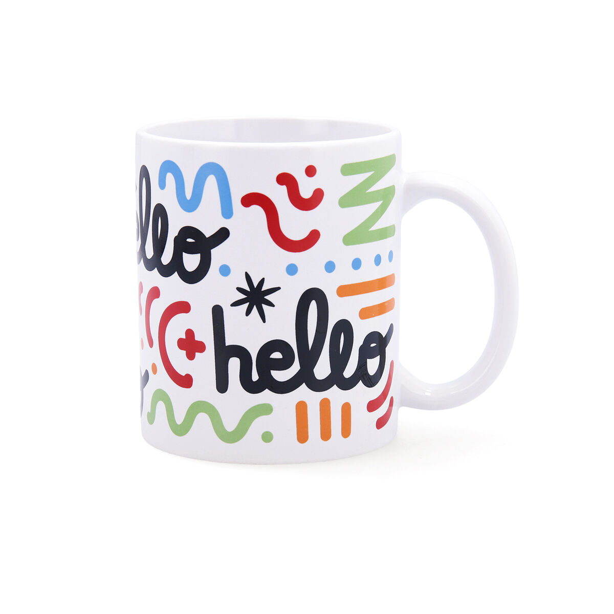 Tazza Quid Hello Fumetti Multicolore Ceramica 330 ml (12 Unità) 5 S2710708_3