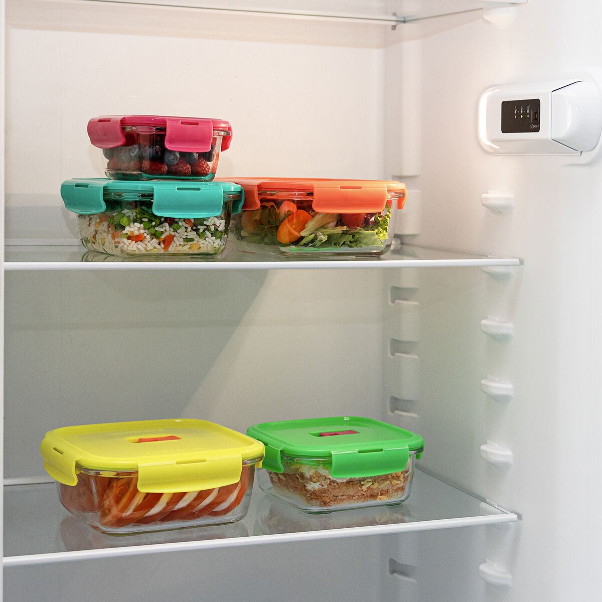 Porta pranzo Ermetico Luminarc Pure Box Holy Bicolore Vetro 1,22 L (6 Unità) 6 S2711155_4