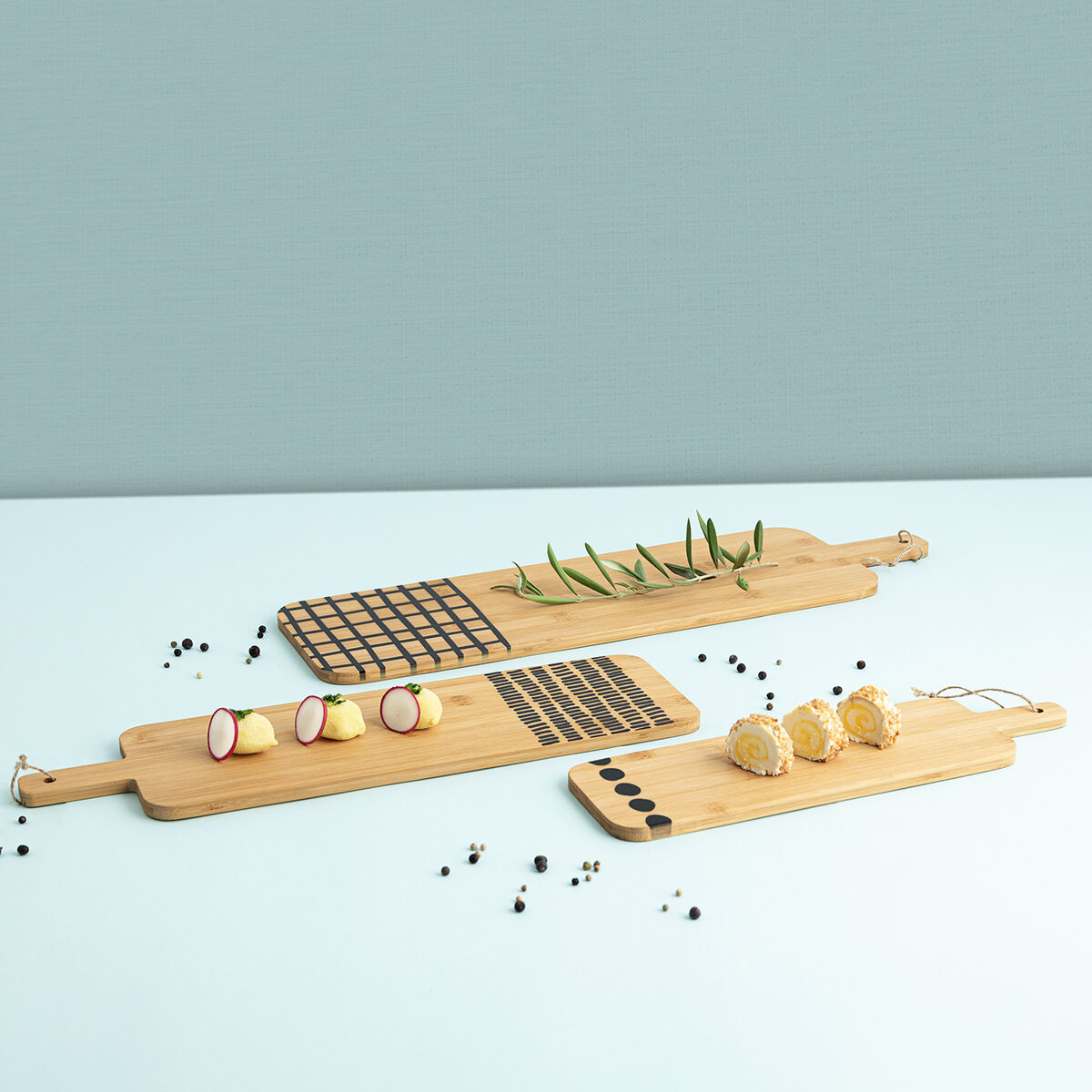 Tagliere per servire Bidasoa Zigzag Marrone Legno 45 x 13 x 1 cm 3 S2711359_1