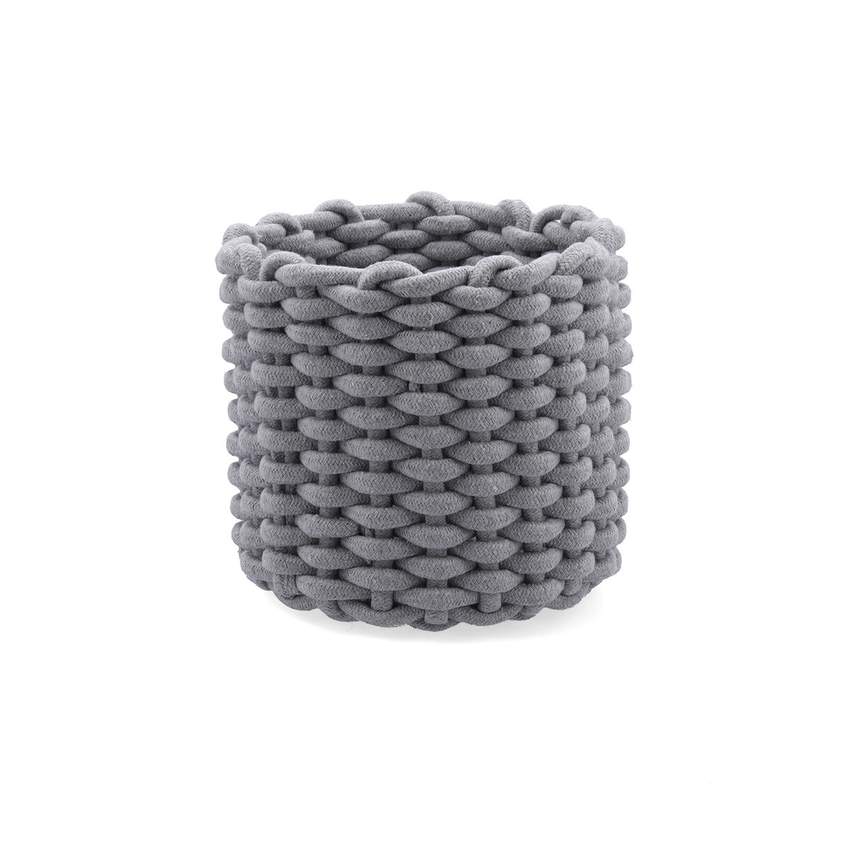 Cesta Decorativa Vinthera Moa Cotone Grigio 23 x 21 cm 2 S2711022_0