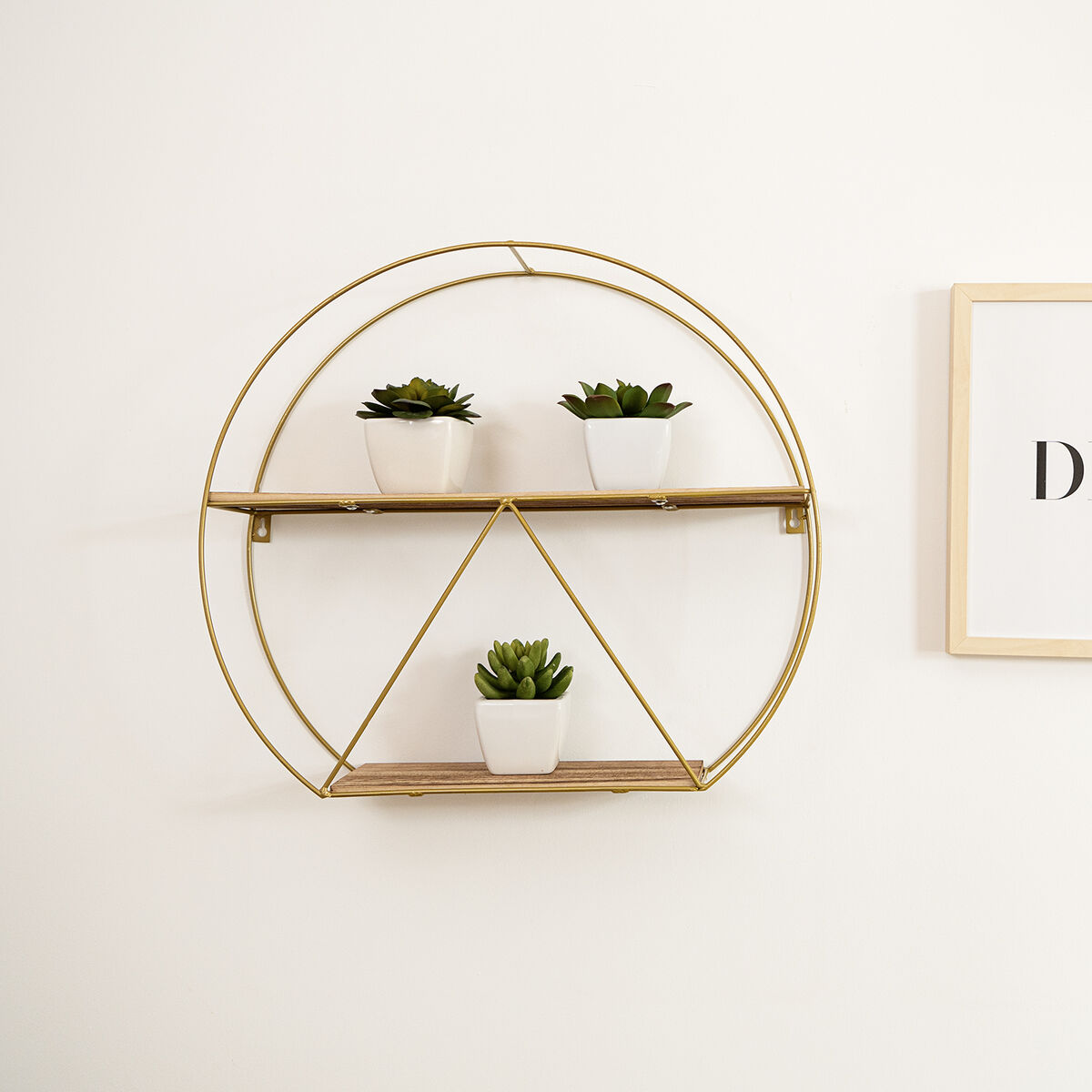 Scaffale Vinthera Moa Dorato Acciaio 50 x 12 cm (6 Unità) 3 S2710993_1