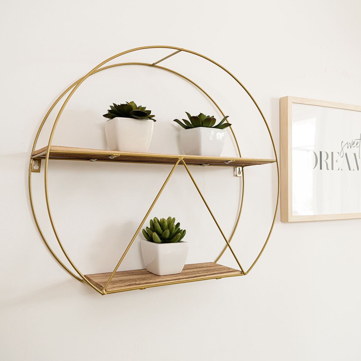 Scaffale Vinthera Moa Dorato Acciaio 50 x 12 cm (6 Unità) 4 S2710993_2