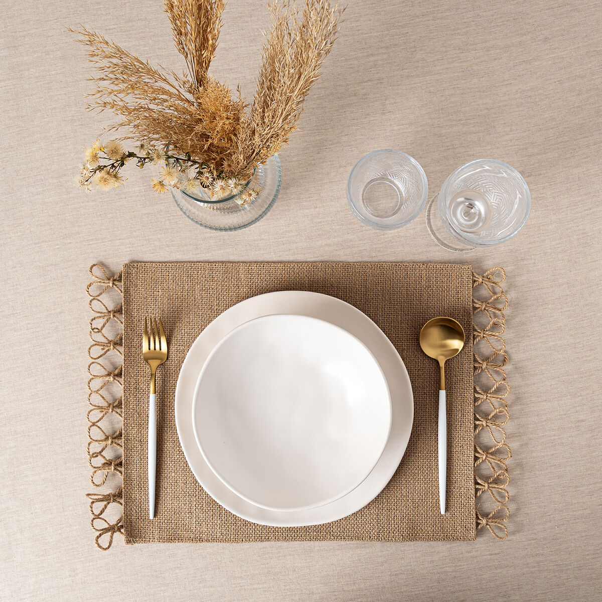 Tovaglietta Singola Vinthera Okapi Bicolore Tessile 30 x 45 cm (12 Unità) 4 S2711992_2