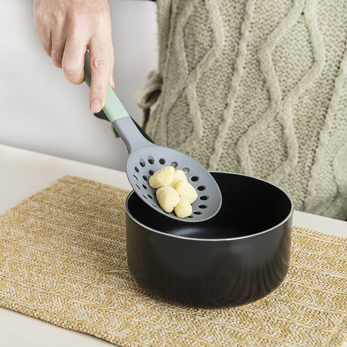 Schiumarola Quid Ozon Verde Plastica 32 cm (12 Unità) 5 S2711792_3