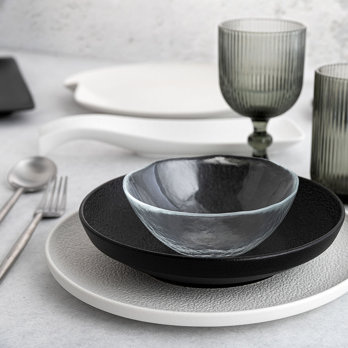 Bicchiere Bidasoa Fosil Grigio Vetro 460 ml (6 Unità) 6 S2711473_4