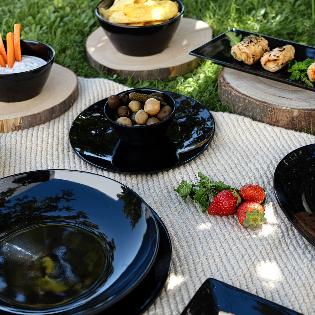 Piatto Fondo Quid Select Basic Nero Melammina 23 cm (24 Unità) 6 S2712225_4