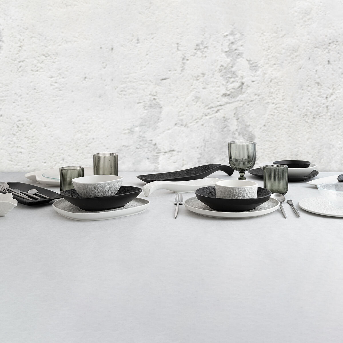 Piatto Fondo Bidasoa Fosil Bianco Ceramica Ovale 22 x 19,6 x 4,5 cm (6 Unità) 3 S2711830_1