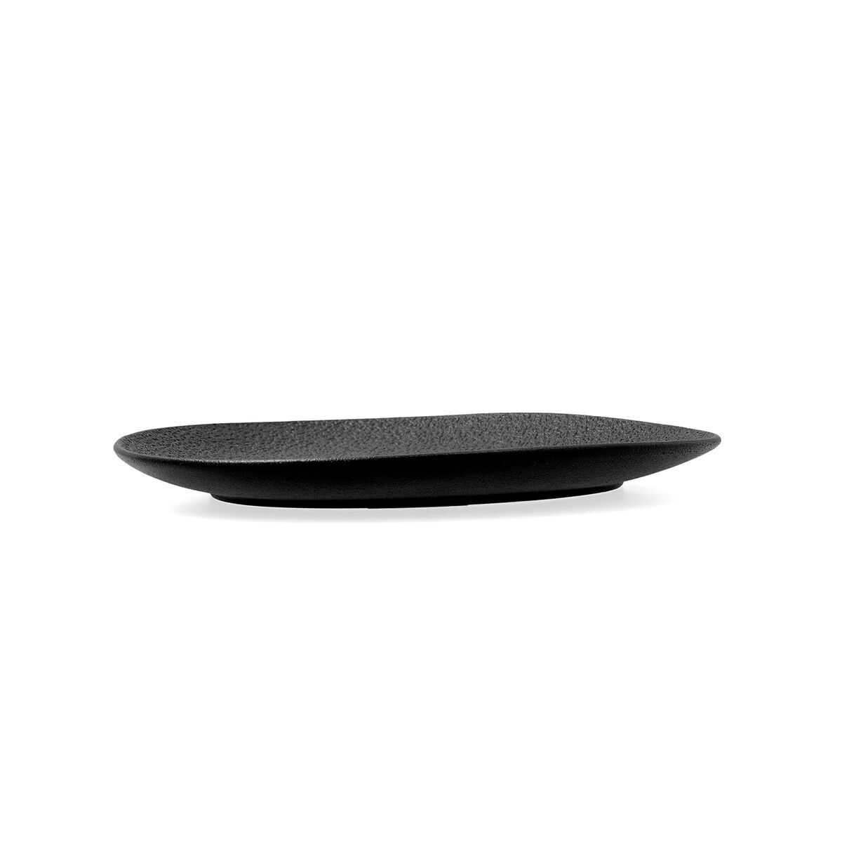 Piatto da pranzo Bidasoa Fosil Nero Ceramica Ovale 22,8 x 20,1 x 2,2 cm (9 Unità) 4 S2711606_2