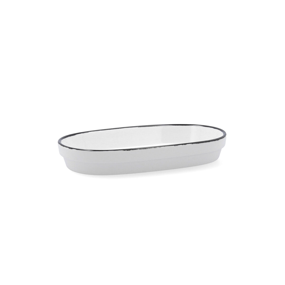 Vassoio per aperitivi Ariane Vital Filo Bianco Nero Ceramica Allumina 17,3 x 2,6 x 10 cm (8 Unità) 7 S2711531_5