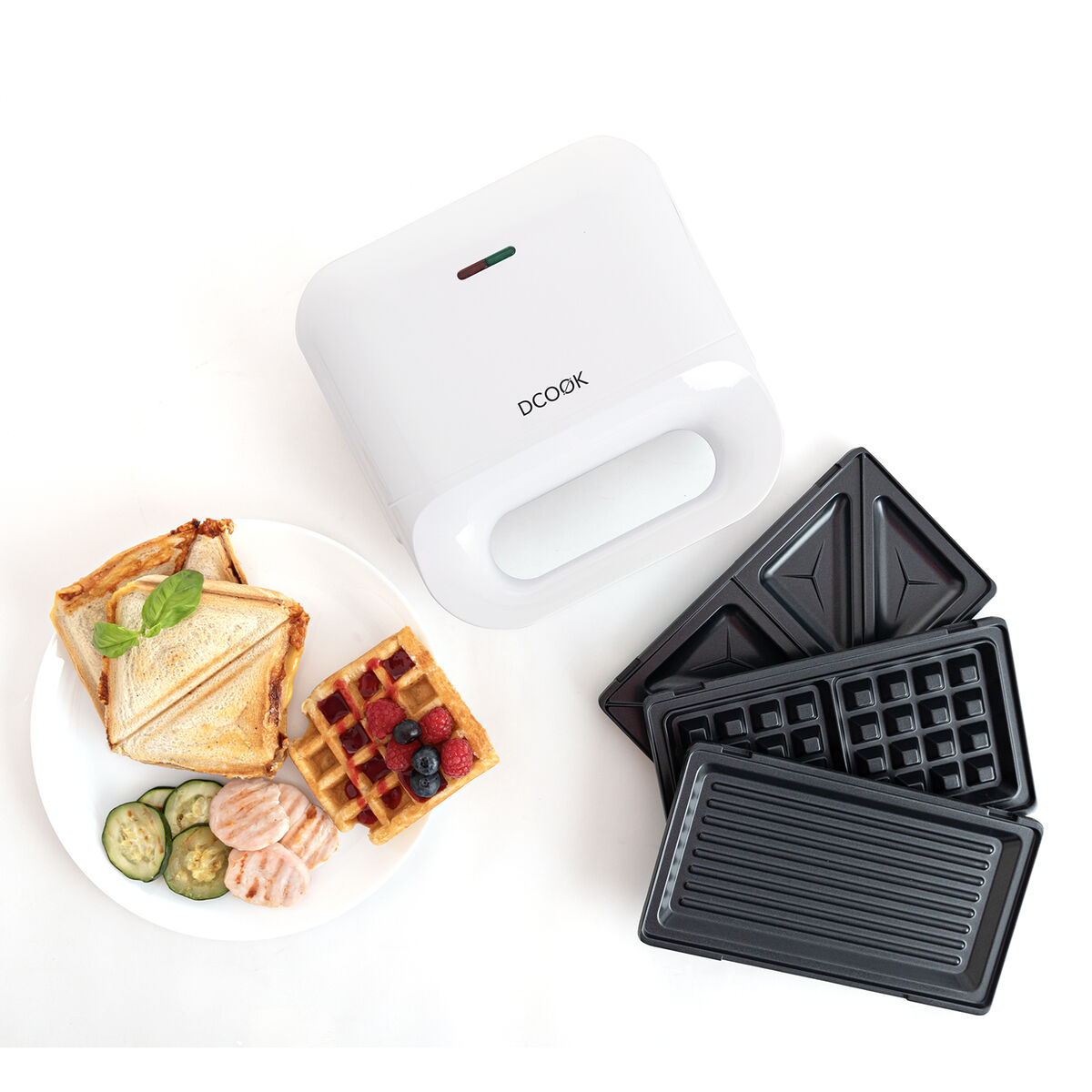 Piastra Grill Elettrica Dcook Gallery Bianco 750 W 6 Unità 3 S2712306_1