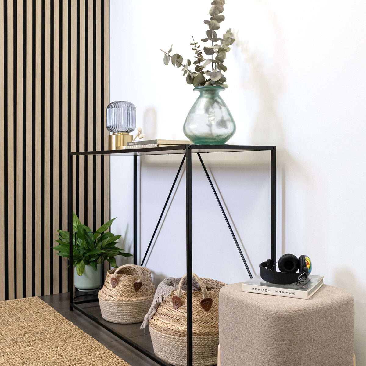 Vaso con supporto Vinthera Moa Verde Metallo 18 x 18 x 39 cm (6 Unità) 4 S2712349_2