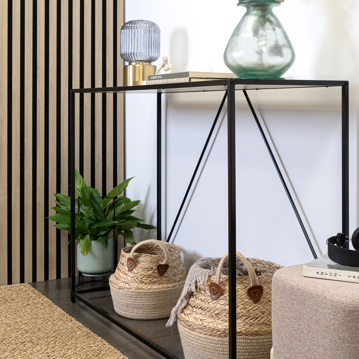 Vaso con supporto Vinthera Moa Verde Metallo 18 x 18 x 39 cm (6 Unità) 5 S2712349_3