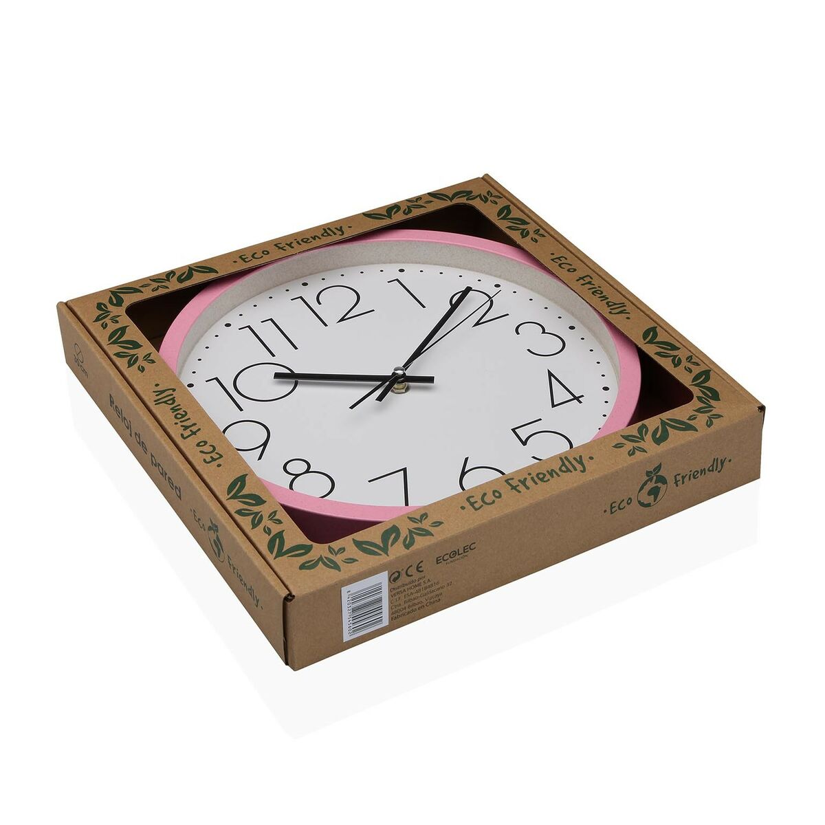 Orologio da Parete Versa Rosa Legno 4,2 x 30 x 30 cm 5 S3413744_3
