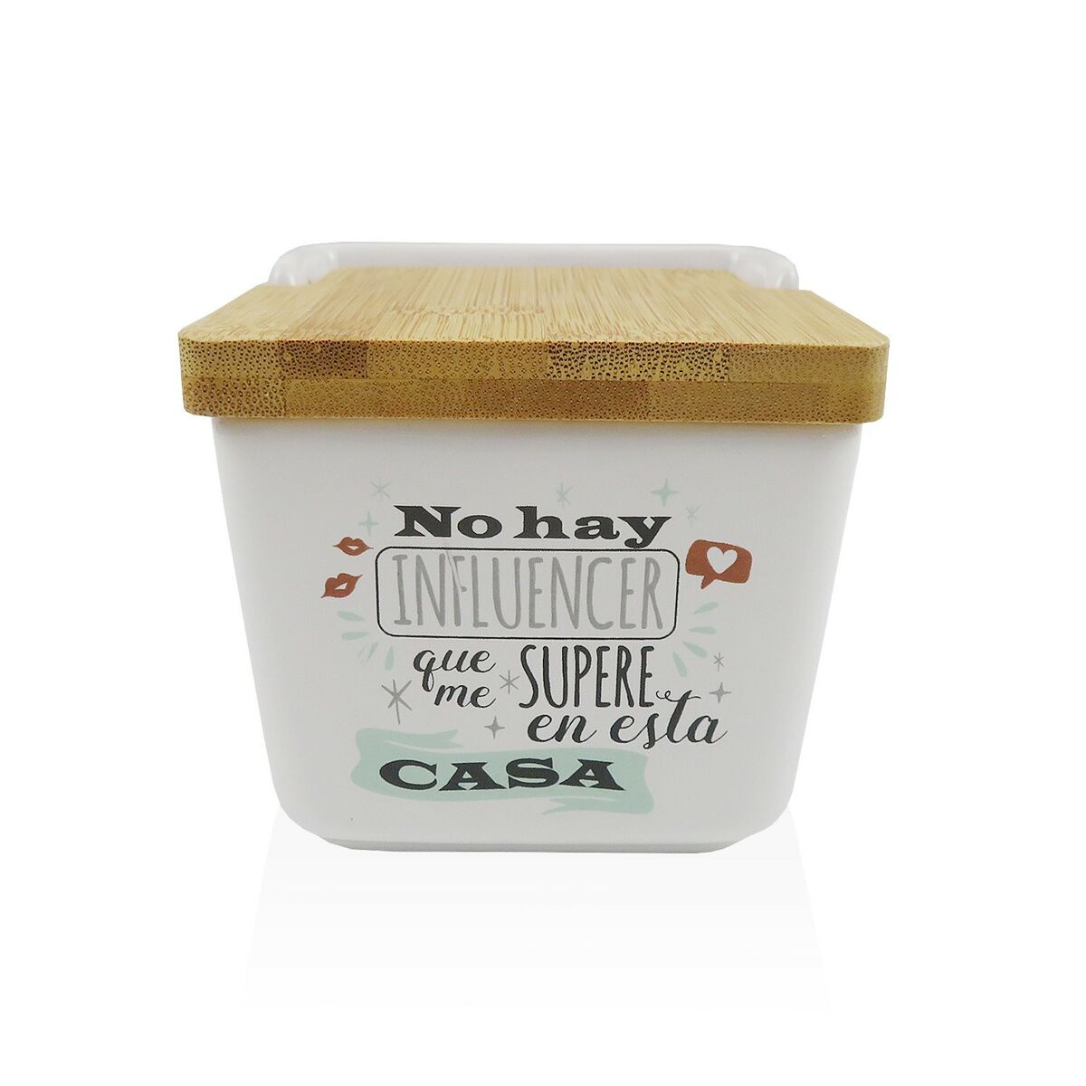 Portasale con Coperchio Versa Influencer Ceramica 8,8 x 8,5 x 8,8 cm 2 S3412542_0