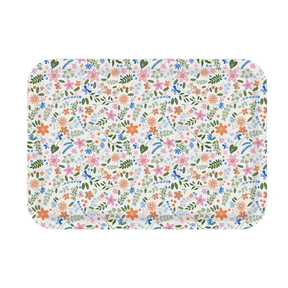 Vassoio Versa Polietilene RPET 27 x 2,2 x 38 cm Fiori 2 S3412454_0
