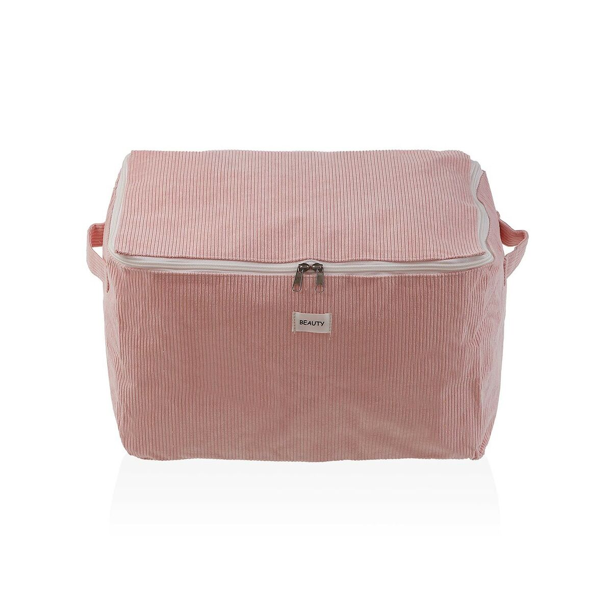 Scatole Portaoggetti Versa Corduroy 38 x 26 x 26 cm Rosa 2 S3412724_0