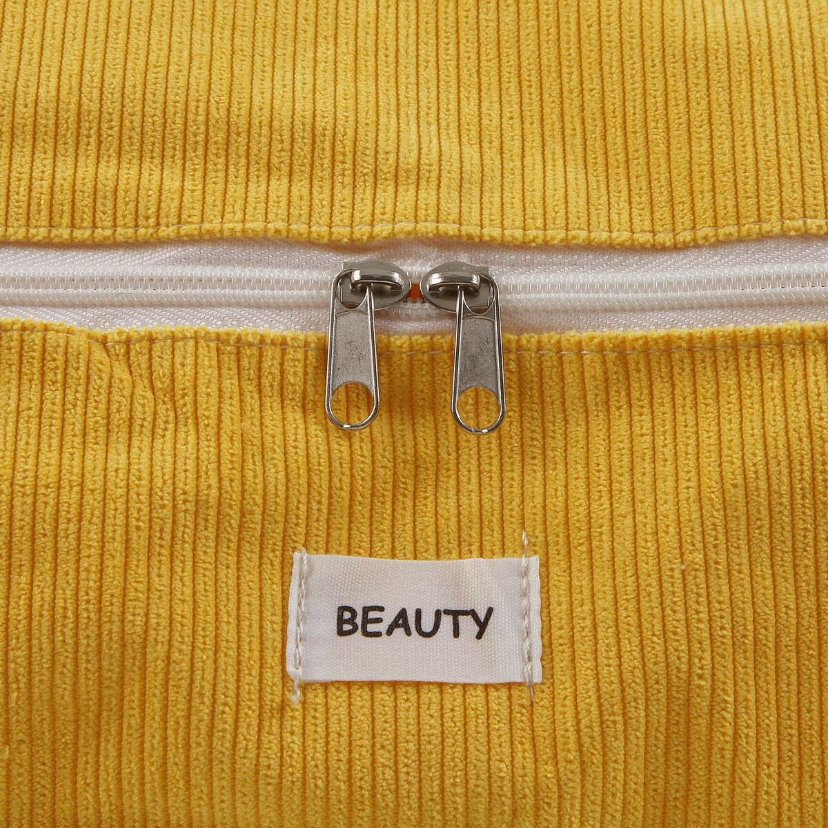 Scatole Portaoggetti Versa Corduroy 40 x 25 x 50 cm Giallo 3 S3412727_1