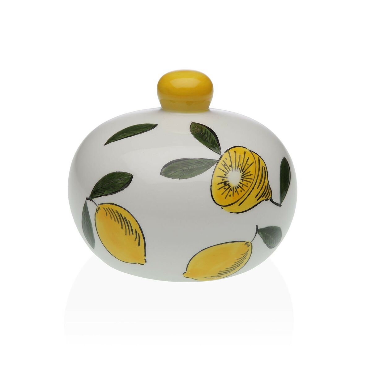 Portaspugne da lavandino Versa Ceramica Dolomite 11 x 10 x 11,5 cm Limone 3 S3413210_1