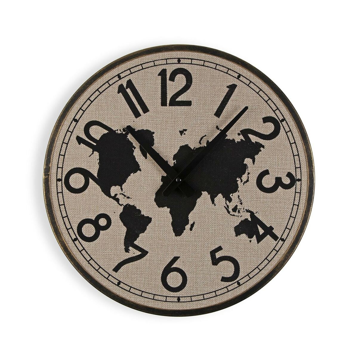 Orologio da Parete Versa Metallo Mappamondo 4 x 40 x 40 cm 2 S3413864_0