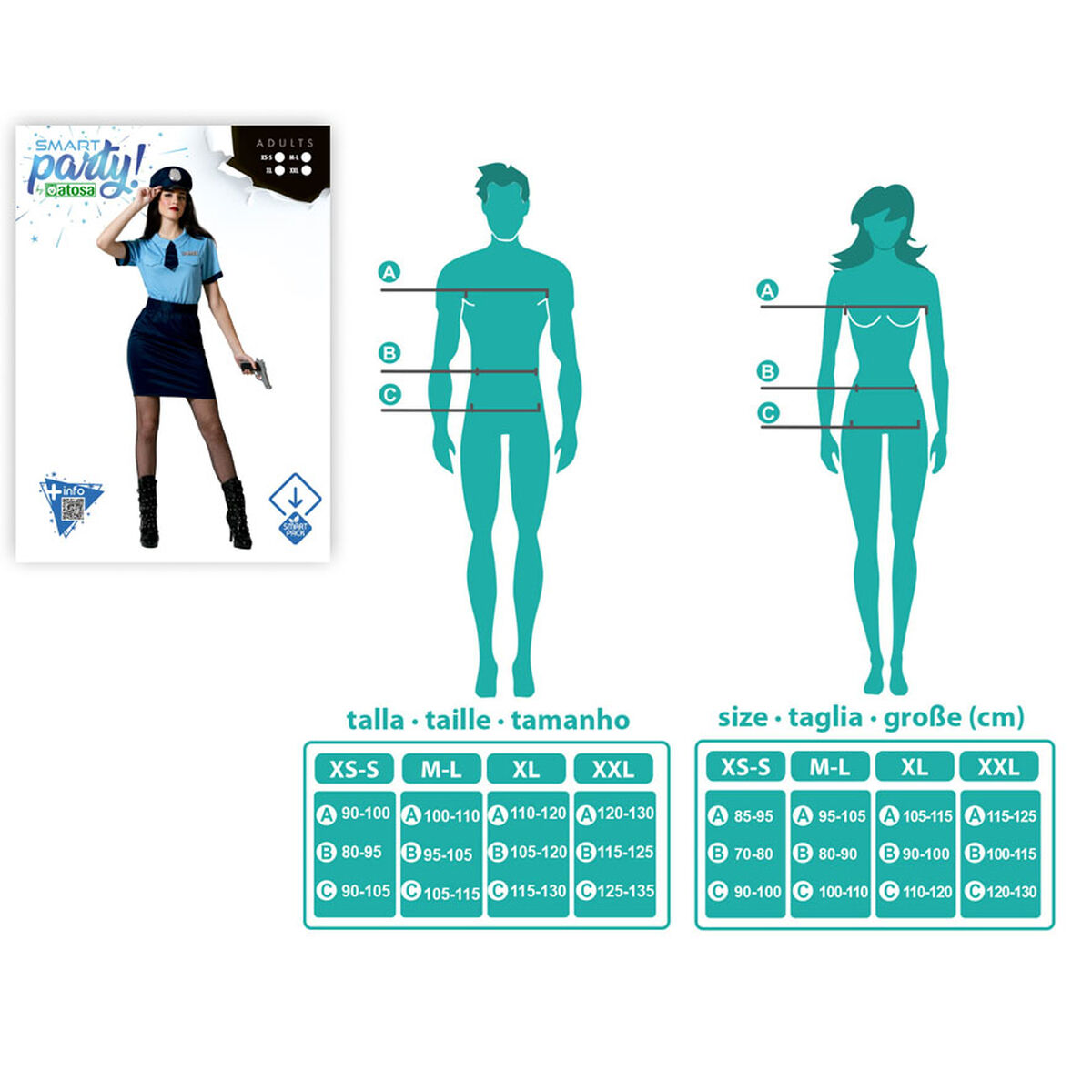 Costume per Adulti Poliziotto Donna 9 S1134982_7