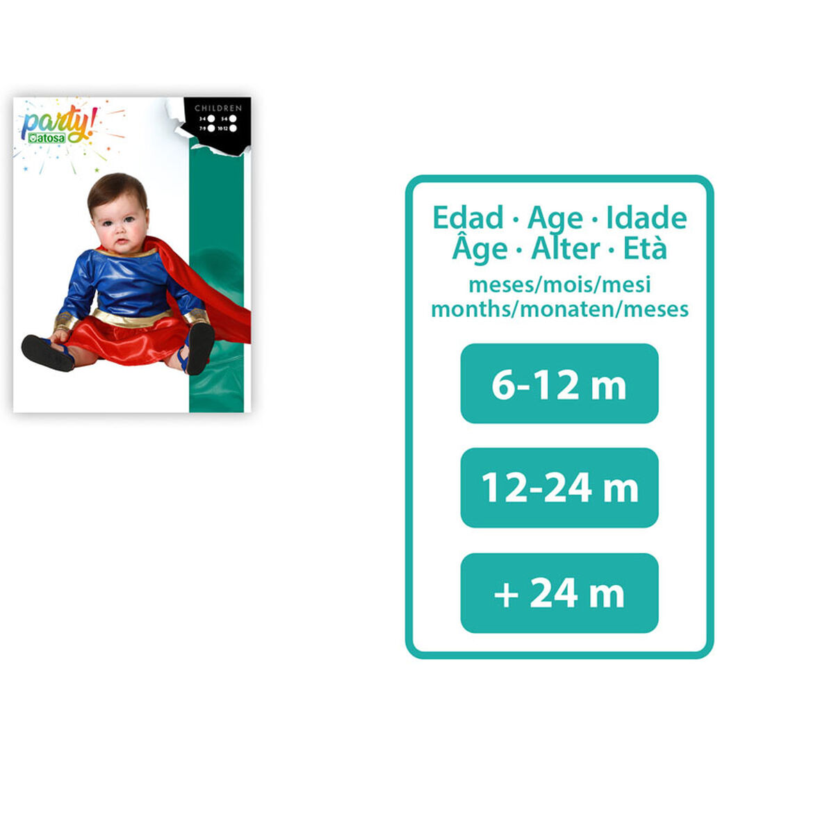 Costume per Neonati Supereroe Neonato Bambina 8 S1134990_6